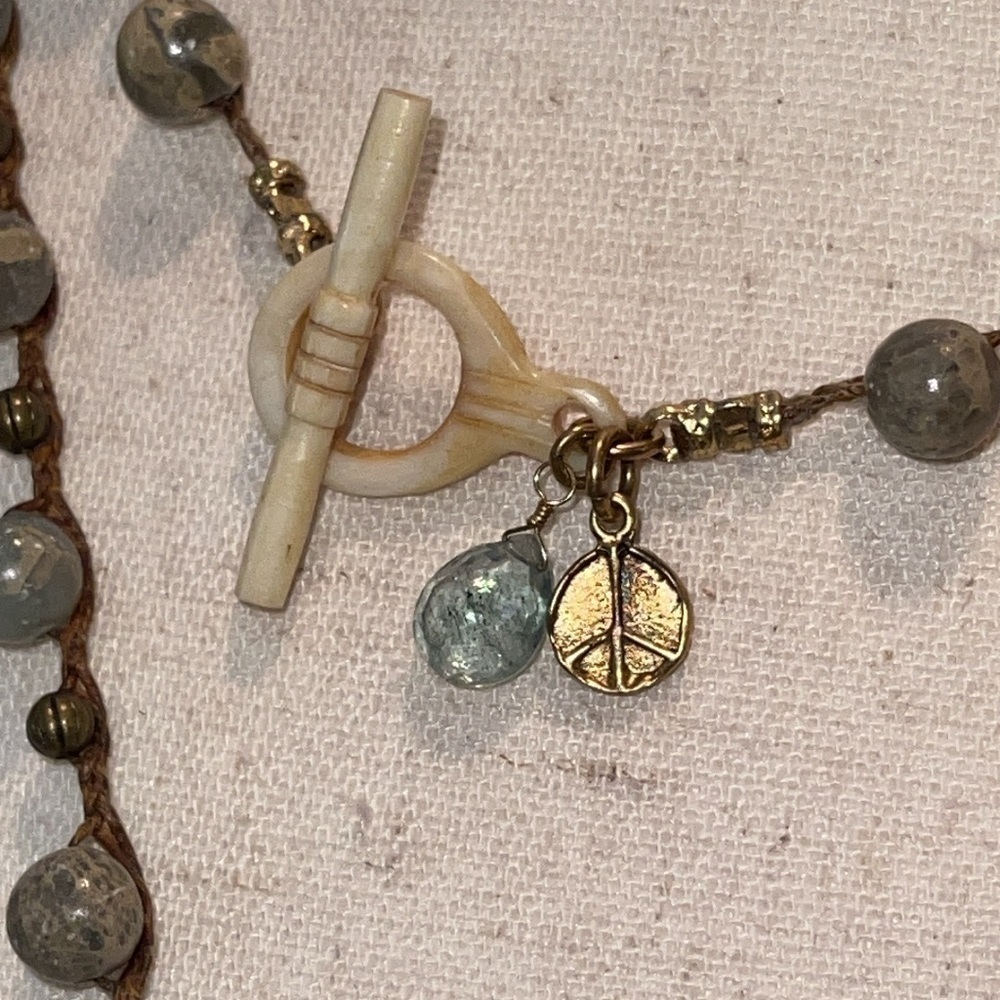 Hand of God Beaded Necklace 38” Total length - Picture 4 of 16